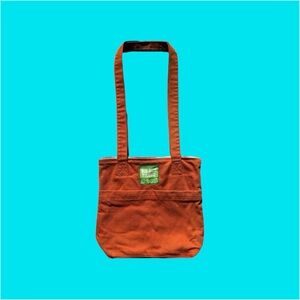 Big Bud Press burnt orange over-shoulder zip mini tote bag